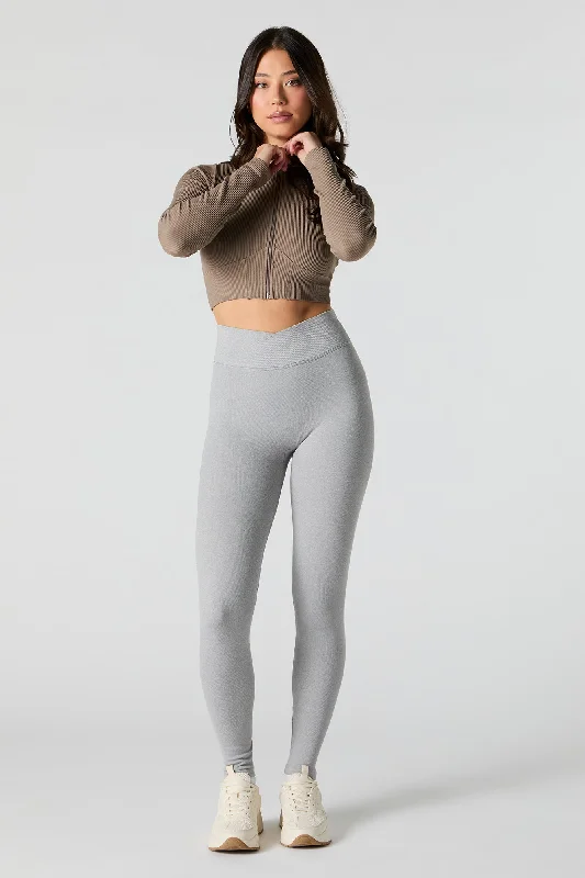 Active Ribbed V Waist Legging