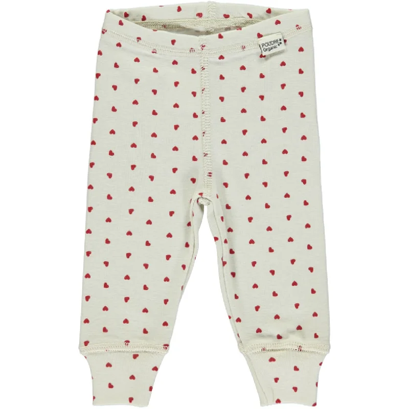 Basilic Organic Cotton Leggings in Coeurs Lipstick by Poudre Organic - Last One In Stock - 1 Month