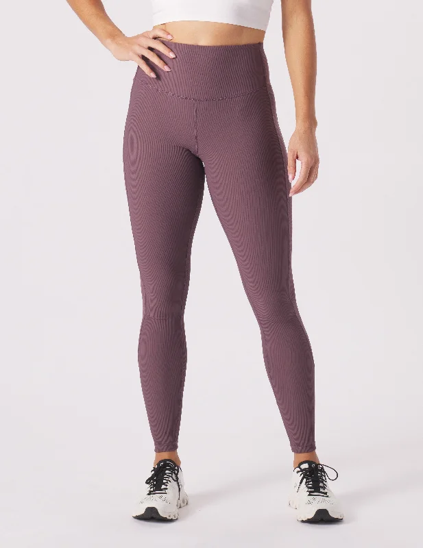 Directional Legging: Berry Wine