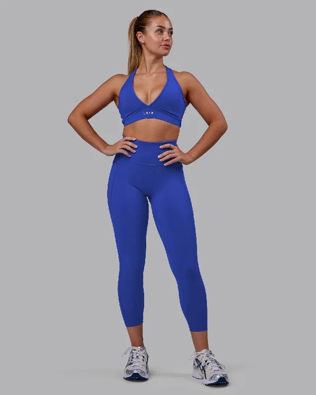 Fusion 7/8 Length Leggings - Power Cobalt