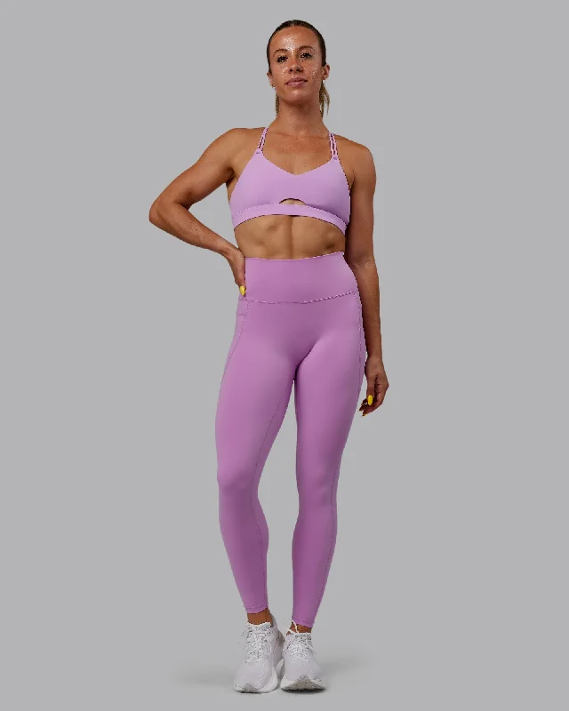 Fusion Full Length Leggings - Light Violet