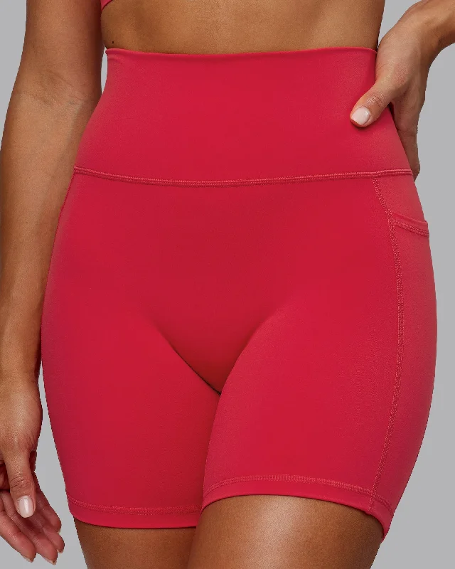 Fusion Mid-Length Shorts - Scarlet