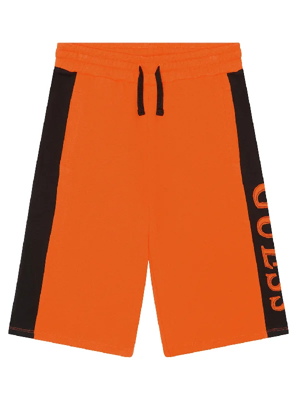 Eco Orange Logo Active Shorts (7-16)