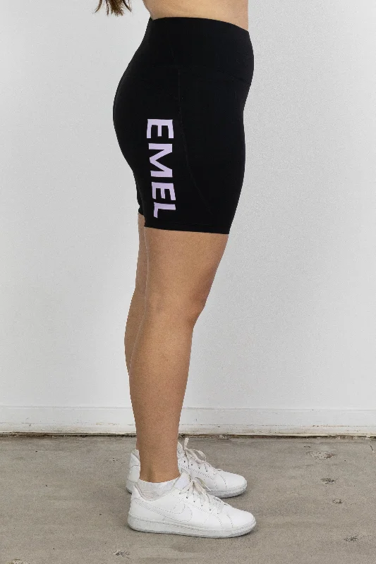 NEO ACTIVEWEAR SHORTS BLACK/PURPLE