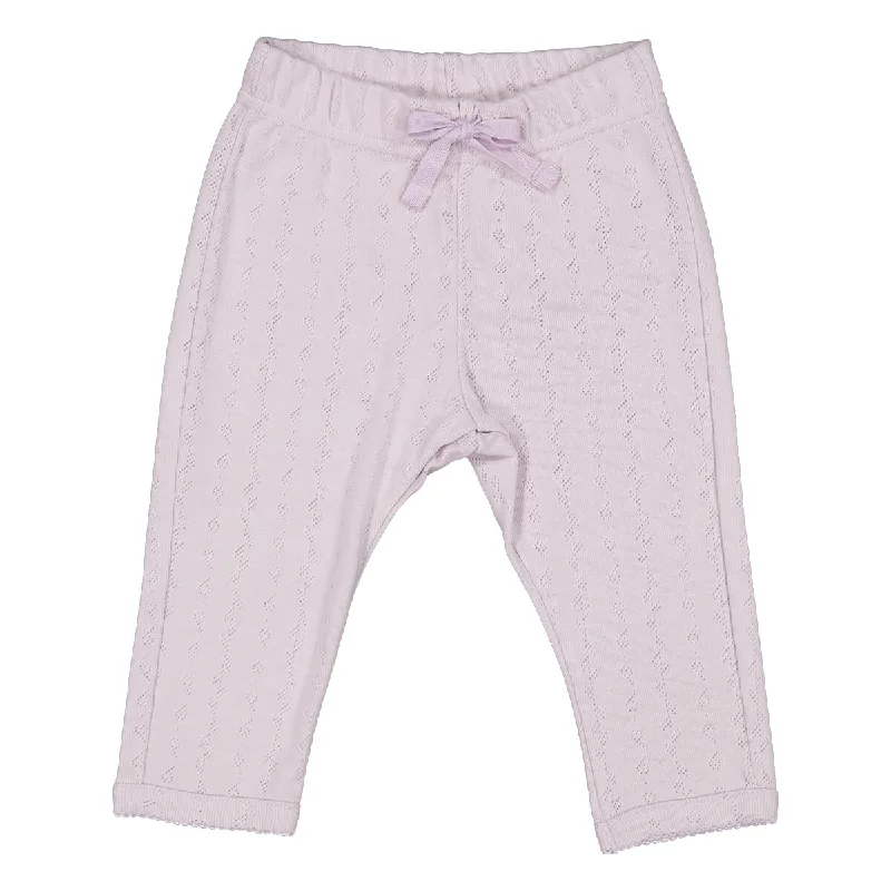 Pitti Pointelle Rib Leggings in Violet Dust by MarMar Copenhagen - Last Ones In Stock - 2-9 Months