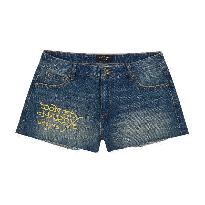 Screaming Tiger Denim Shorts