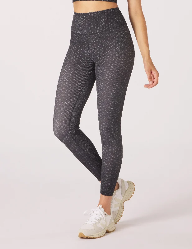 Sultry 7/8 Legging: Black/Ash Grey Sunburst