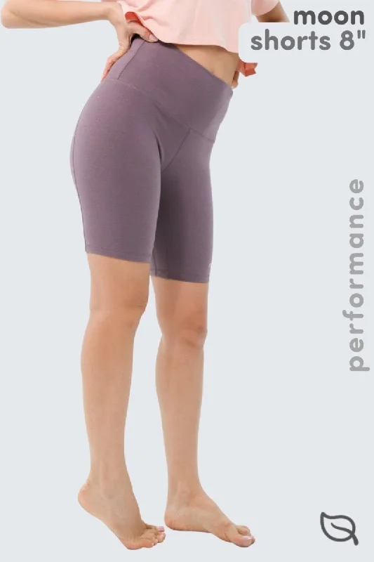 W Moon Contour Shorts 8" Ash Plum