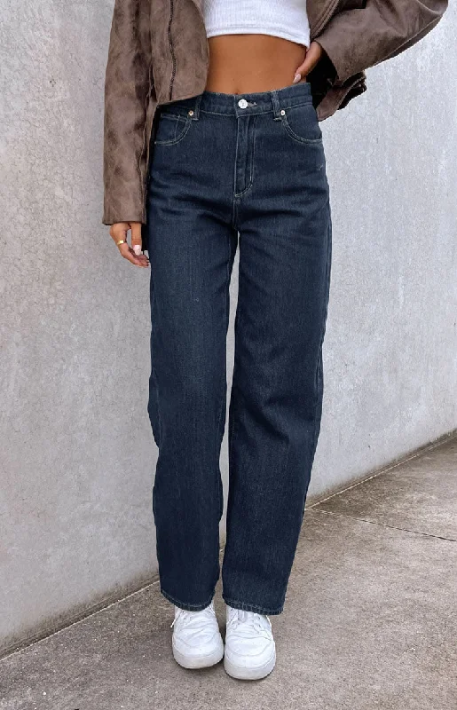 Abrand Kaley Slouch Blue Denim Jeans