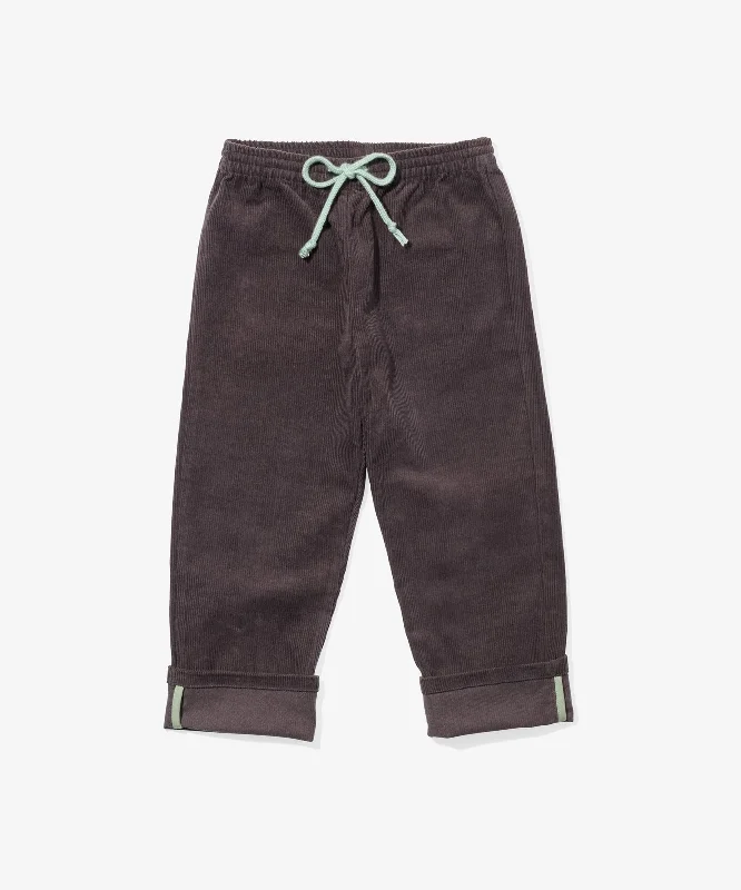 Bowie Pant, Charcoal Corduroy