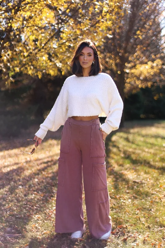 Comfy Casual Wide Leg Cargo Pants