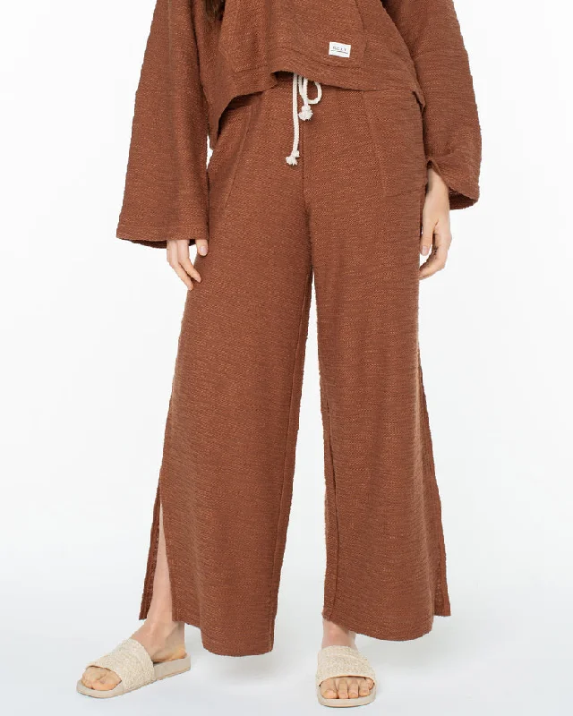 Roxy Beach Breeze Pants-Carob Brown